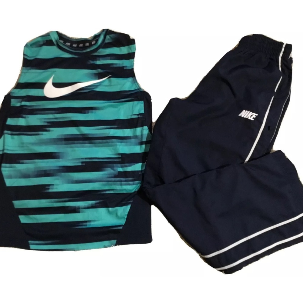 NIKE Boys size L LARGE TANK TOP PANTS BUNDLE